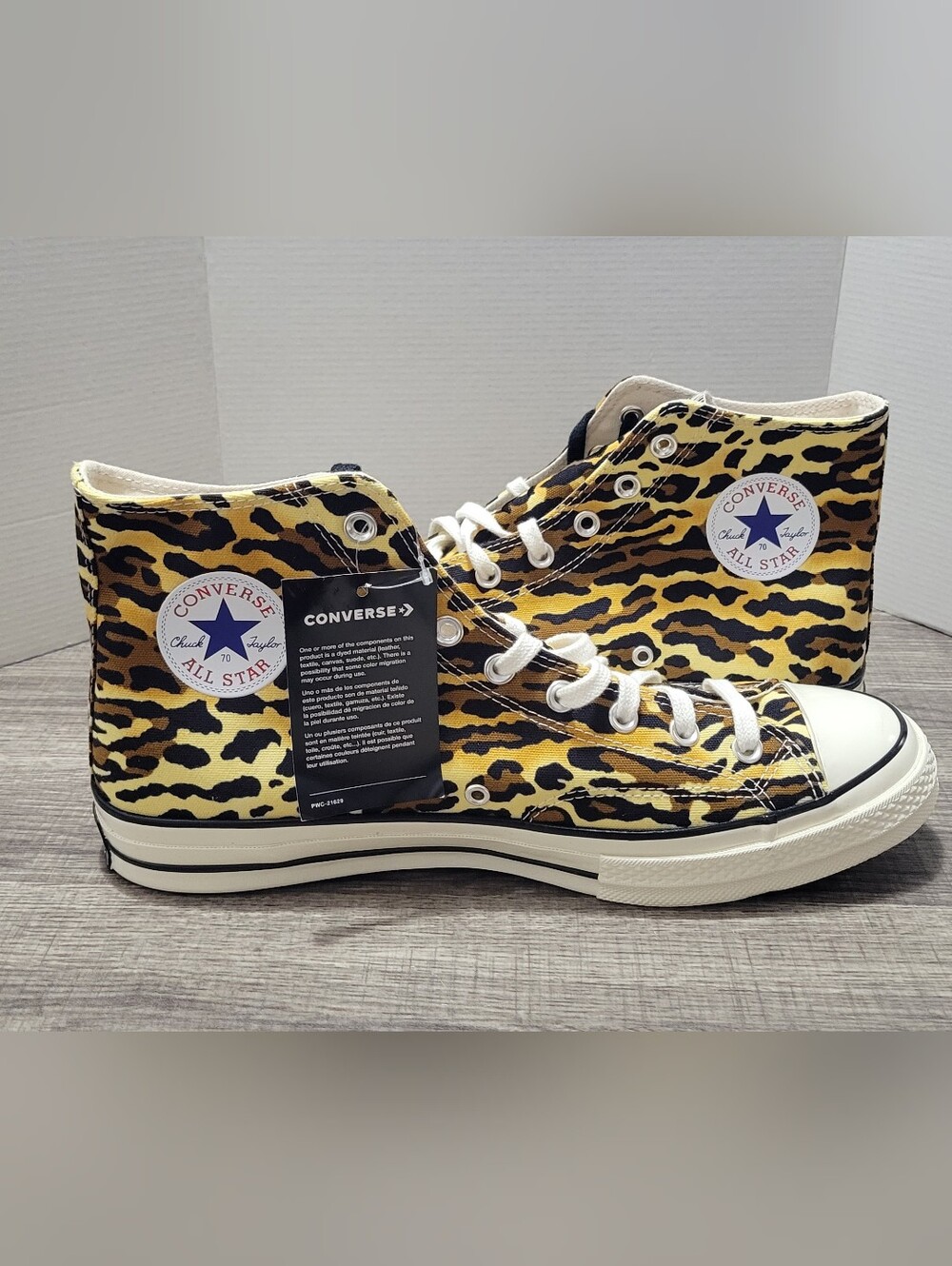 Converse Chuck Taylor All Star Kids' Yellow Leopard High-Top Sneakers